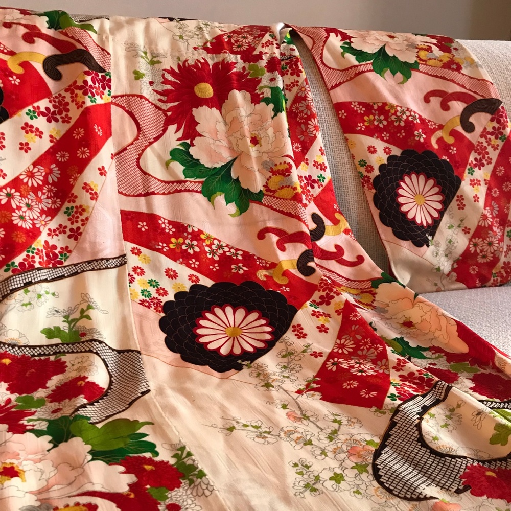 Vintage silk kimono